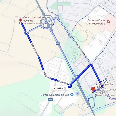 Lägenhet Civico 44 - Vicino A Mirabilandia, Ospedale E Centro Iperbarico Ravenna