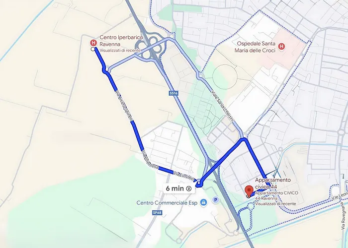 Апартаменты Civico 44 - Vicino A Mirabilandia, Ospedale E Centro Iperbarico Равенна
