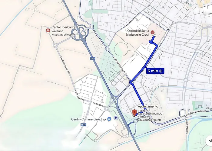 Civico 44 - Vicino A Mirabilandia, Ospedale E Centro Iperbarico رافيننا